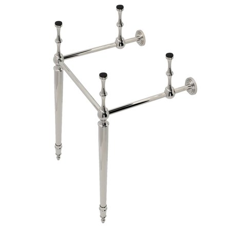 FAUCETURE VPB30166 Edwardian Brass Console Sink Legs, Polished Nickel VPB30166